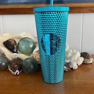 Starbucks summer June 2023 release metallic blue venti tumbler